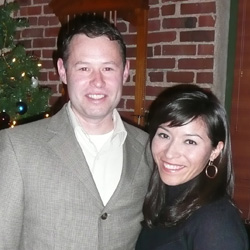 Aaron and Mel at a Holiday Party 