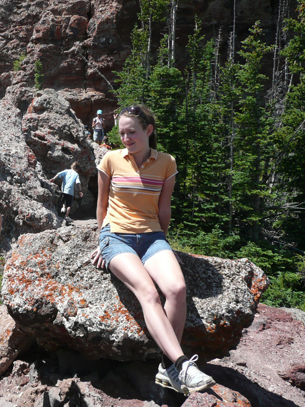 Alyssa rests at the top of Rabbit Ears - Steamboat Springs, Colorado