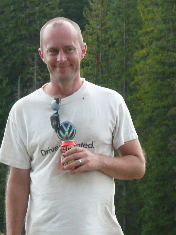 Dan chillin with a malty beverage - Steamboat Springs, Colorado