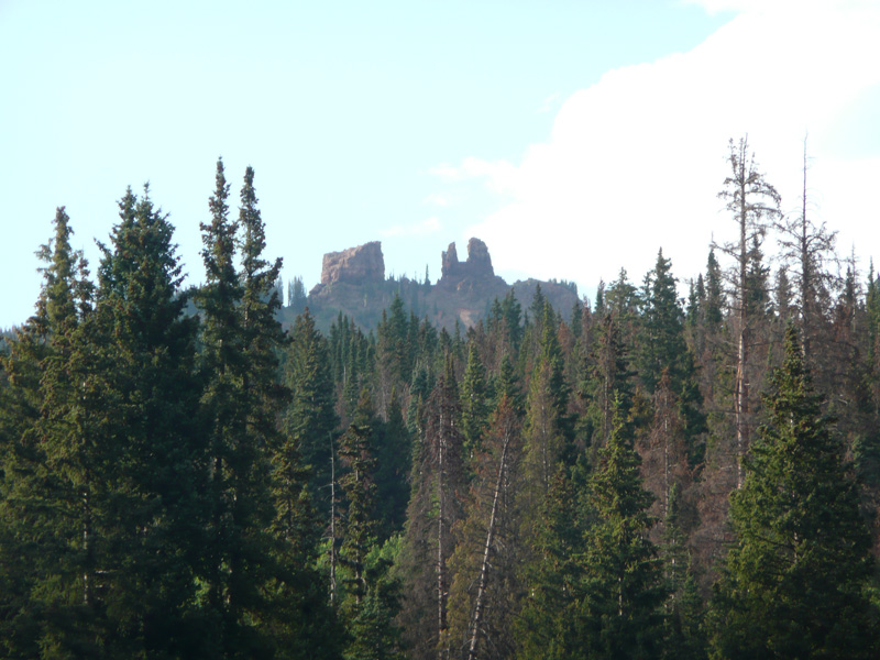 Rabbit Ears from our campsite - Steamboat Springs, Colorado