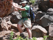 Alan scrambles down Rabbit Ears - Steamboat Springs, Colorado