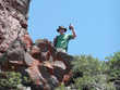 Alan toasting as he comes down from Rabbit Ears - Steamboat Springs, Colorado