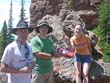 Enjoying cookies at the top of Rabbit Ears - Steamboat Springs, Colorado