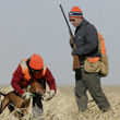 Mel and Aaron training with Vizsla Lola