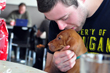 Kisses for a Vizsla puppy