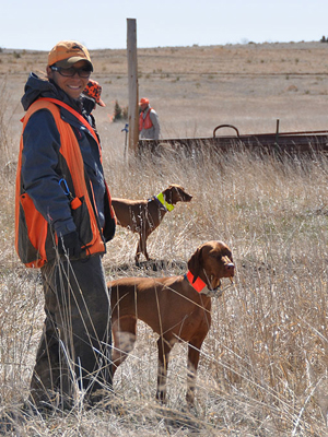 Mel and Trip 'on the line' for a shot at another Senior Hunter pass.